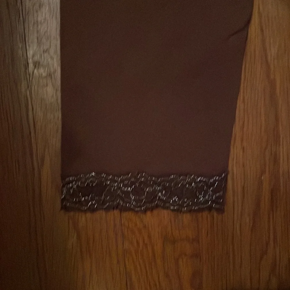 Limited too chocolate brown leggings lace 3/4 Y2K